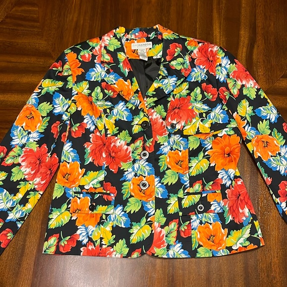 Multicolor Floral SAG HARBOR Jacket Size 16 - Picture 1 of 9